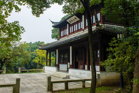 Suzhou over mountain forest park landscapeのeditorial素材