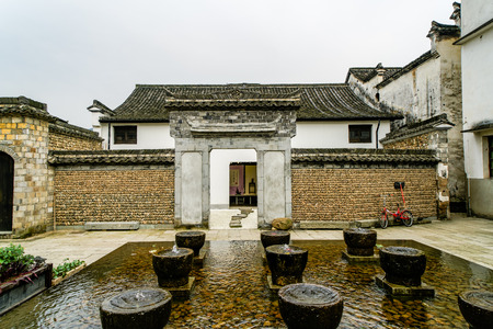 Fuyang Longmen ancient town scenery, Hangzhouのeditorial素材