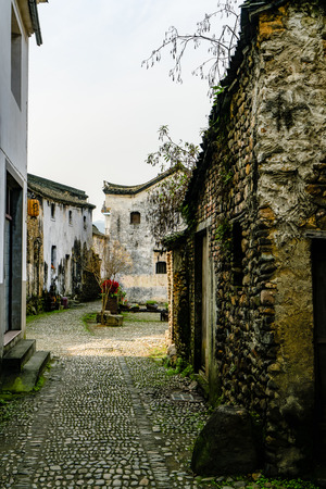 Fuyang Longmen ancient town scenery, Hangzhouのeditorial素材