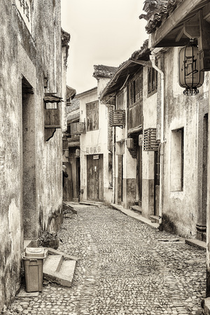 Longmen ancient town of Hangzhouのeditorial素材