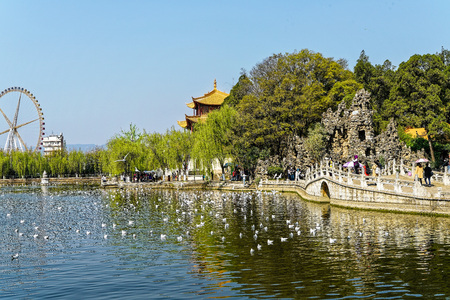 Kunming Daguanlou Park, Yunnanのeditorial素材