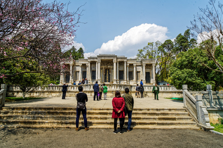 Yunnan Kunming Tongshan garden Tomb of Tang Jiyaoのeditorial素材