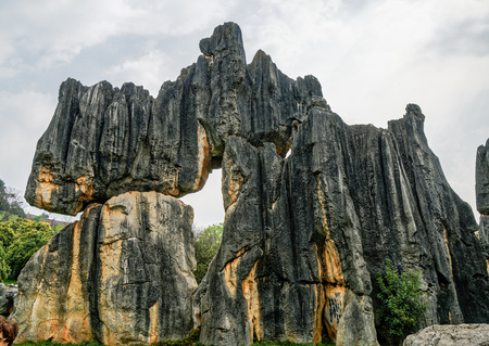 Yunnan Kunming Stone Forest sceneryの写真素材