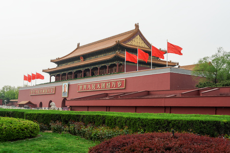 Tiananmen square in Beijingのeditorial素材
