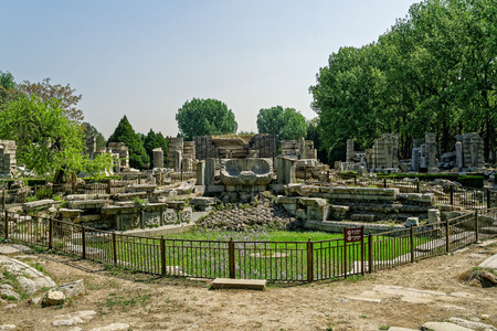 Beijing Old Summer Palace sceneryのeditorial素材