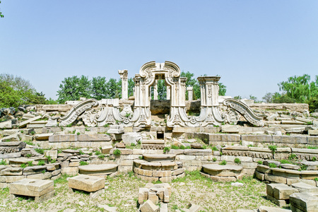 Beijing Old Summer Palace sceneryのeditorial素材