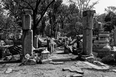 Beijing Old Summer Palace Ruins Parkのeditorial素材