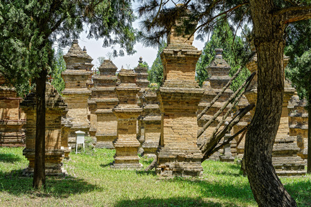 Henan, Dengfeng, Songshan, Shaolin Templeの写真素材