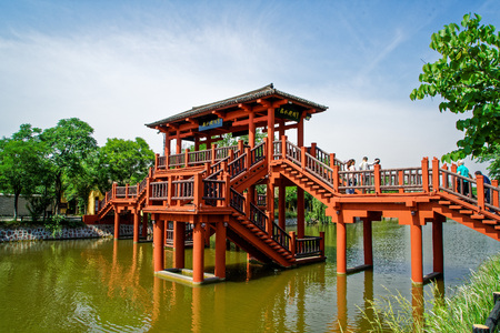 Millennium City Park at Henan, Kaifeng.のeditorial素材