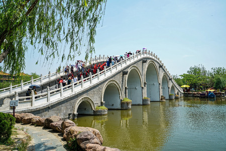 Millennium City Park at Henan, Kaifeng.のeditorial素材