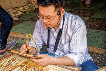 Henan Luoyang Lijing street doorのeditorial素材