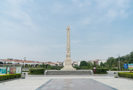 Jiao Yulu memorial garden in Kaifeng, Lankao, Henanのeditorial素材
