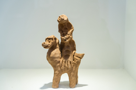 Henan Kaifeng mud dogのeditorial素材