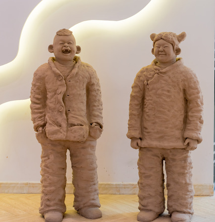 Henan Kaifeng mud dogのeditorial素材