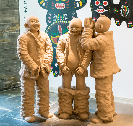 Henan Kaifeng mud dogのeditorial素材