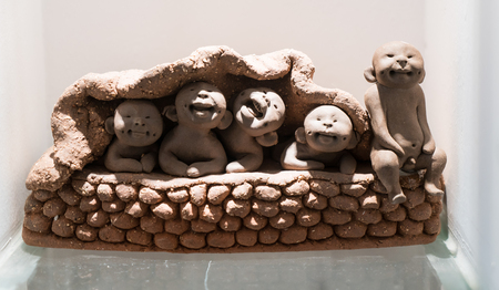 Henan Kaifeng mud sculptureのeditorial素材