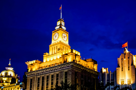 The Bund Shanghai sceneryのeditorial素材