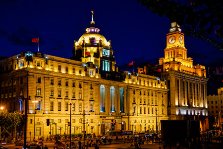 The Bund Shanghai sceneryのeditorial素材