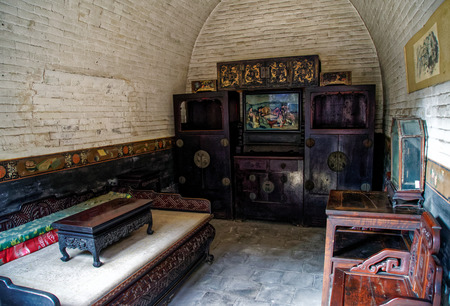 Wang's Residential building at Shanxi, Chinaのeditorial素材