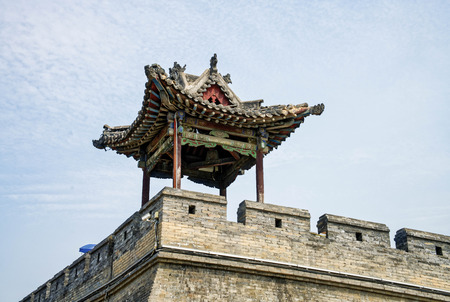 Ancient architectural pavilion view