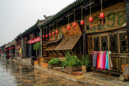 South Street, Pingyao County, Shanxiのeditorial素材