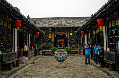 Shanxi Pingyao County Ma Jia courtyardのeditorial素材