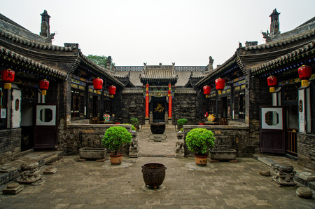 Shanxi Pingyao County Ma Jia courtyardのeditorial素材