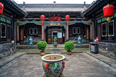 Shanxi Pingyao County Ma Jia courtyardのeditorial素材