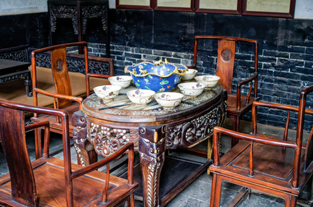 Shanxi Pingyao County Ma Jia courtyardのeditorial素材