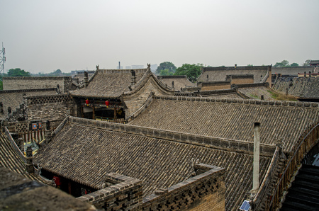 Shanxi Pingyao County Ma Jia courtyardのeditorial素材