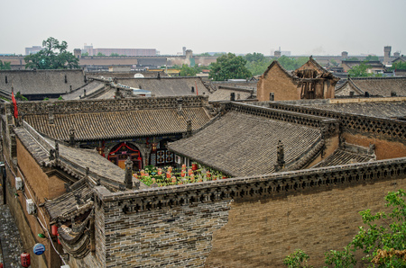 Shanxi Pingyao County Ma Jia courtyardのeditorial素材