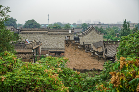 Shanxi Pingyao County Ma Jia courtyardのeditorial素材