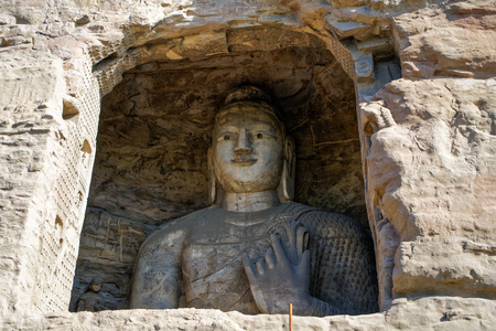 Shanxi Datong Yungang Grottoesのeditorial素材