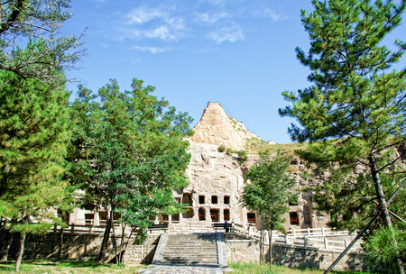Shanxi Datong Yungang Grottoesのeditorial素材