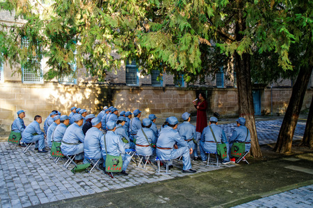 Shaanxi Yanan yangjieling revolution siteのeditorial素材