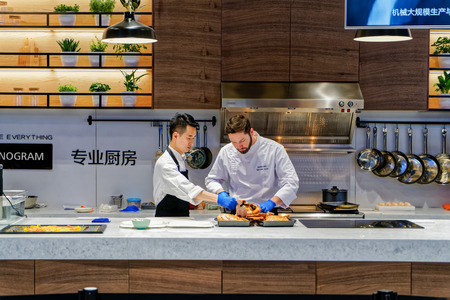 Man at kitchenのeditorial素材