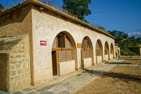 The former literature and art school   of Lu Xun in Yanan, Shaanxiのeditorial素材