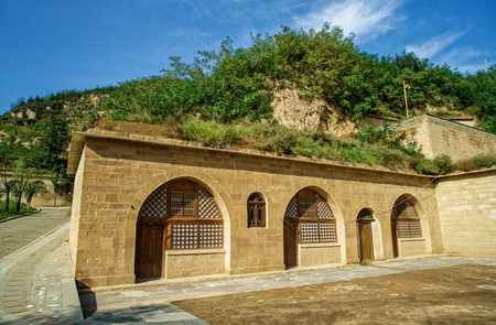 The former literature and art school   of Lu Xun in Yanan, Shaanxiのeditorial素材