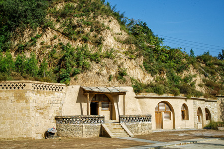 The former literature and art school   of Lu Xun in Yanan, Shaanxiのeditorial素材
