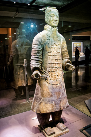 Terracotta Army Museum in Qin Shihuang, Xi'an, Shaanxiのeditorial素材