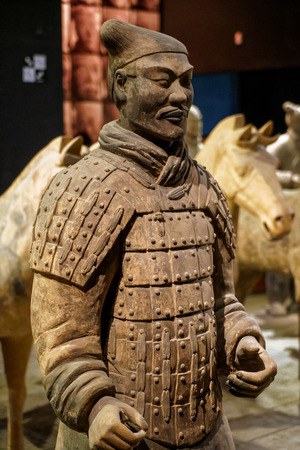 Shaanxi History Museum Qin Shi Huang Terracotta Warriorsのeditorial素材