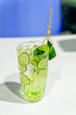cucumber waterの写真素材