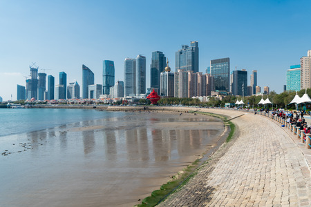 Shandong Qingdao May Fourth Square sceneryのeditorial素材