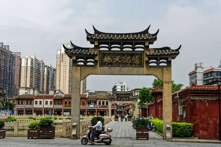 Scenery of the ancient city of Zhangzhou, Fujianのeditorial素材