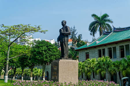 Scenery of Xiamen University in Fujianの写真素材