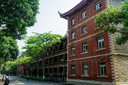 Campus scenery of Xiamen University, Fujian