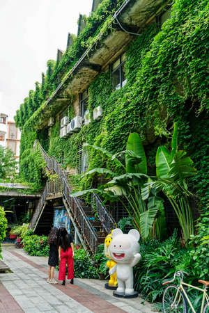 Scenery of 1916 Creative Park in Quanzhou, Fujianのeditorial素材