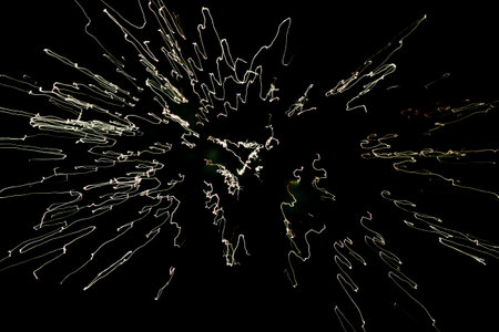 firework on black background, vector illustration, eps10.