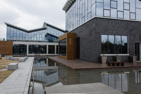 Shanghai Jiading District Libraryの写真素材