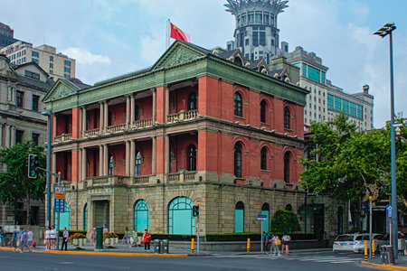 Shanghai Bund Buildingsの写真素材